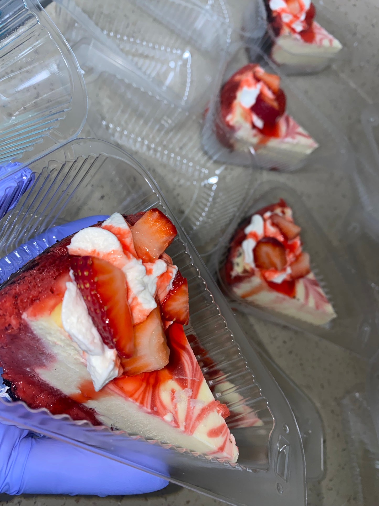 Red Velvet Cheesecake Slices
