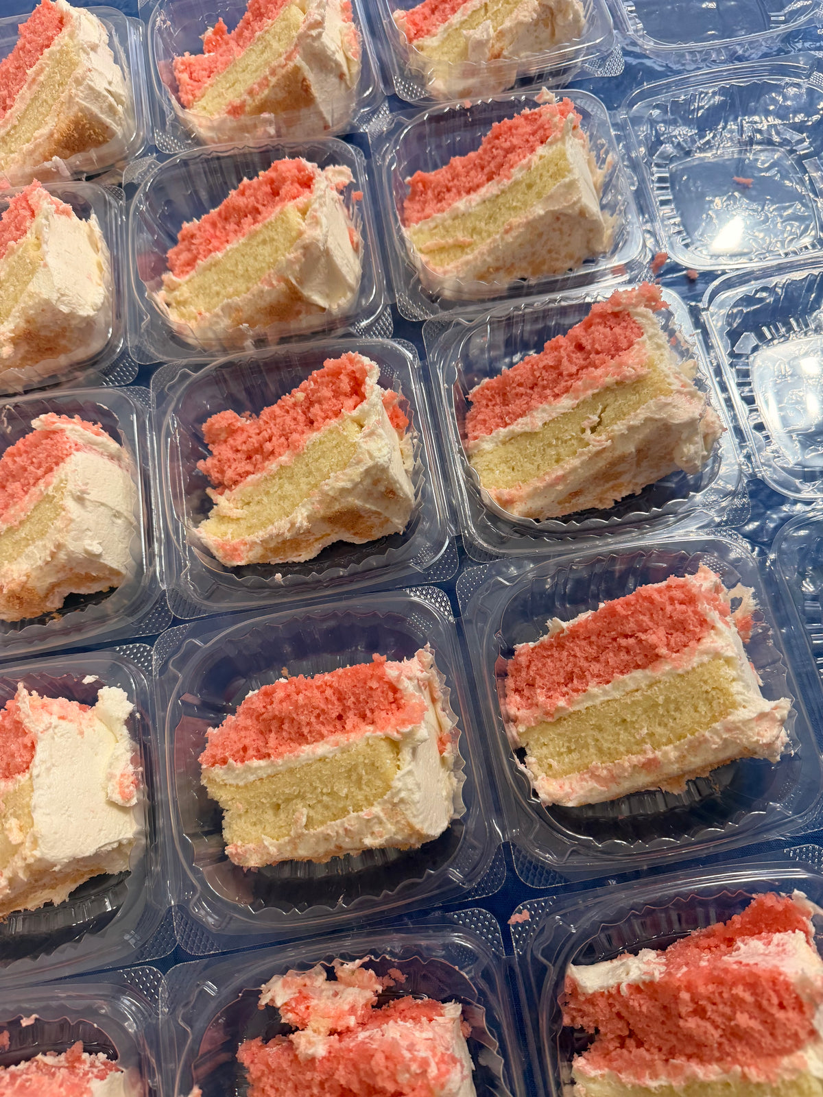 Strawberry Vanilla Bliss Cake Slices