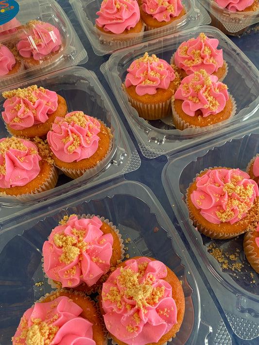 Strawberry Crunch Cupcakes (3 Count)